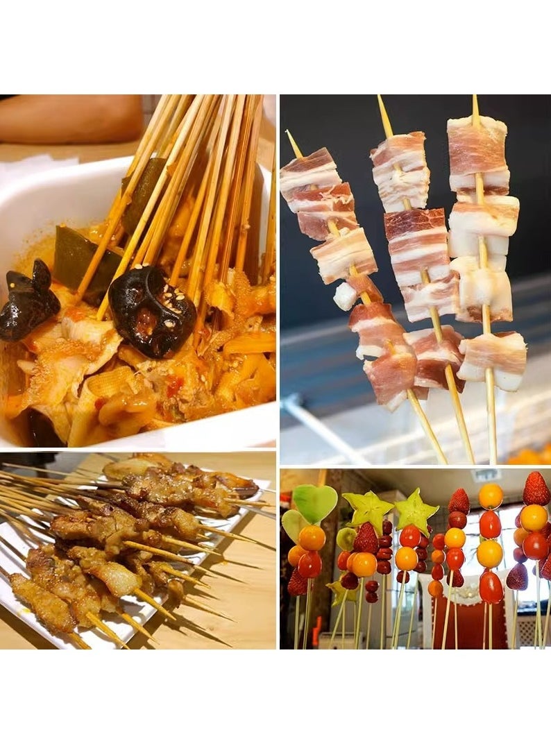 Generic 100 PCS Bamboo Skewers, Natural wooden Food Grade, Cocktail sticks for Marshmallow Fruit Skewers BBQ Store  - Image 4