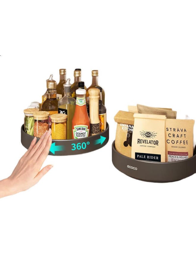 Ecoco Italian Cocoa رف توابل إيكوكو كاكاو الدوار متعدد الوظائف زيت ملح صلصة خل تخزين مطبخ E24104 أصفر - Image 1