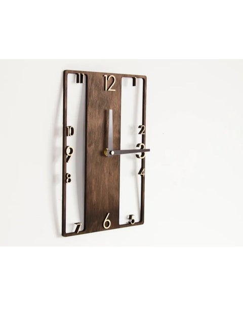Scandinavian design wooden clock