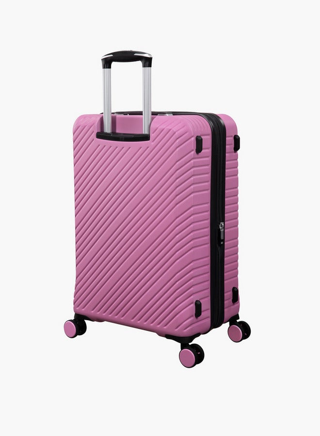 it Textured Hardcase Luggage Trolley with Retractable Handle - 24 Inches Check-in Bag - Image 3