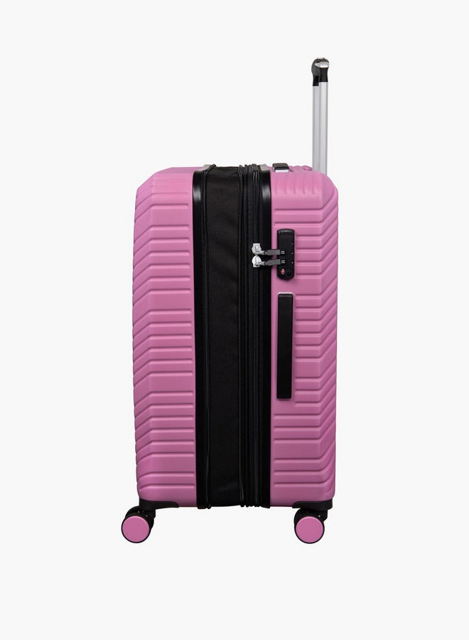 it Textured Hardcase Luggage Trolley with Retractable Handle - 24 Inches Check-in Bag - Image 4