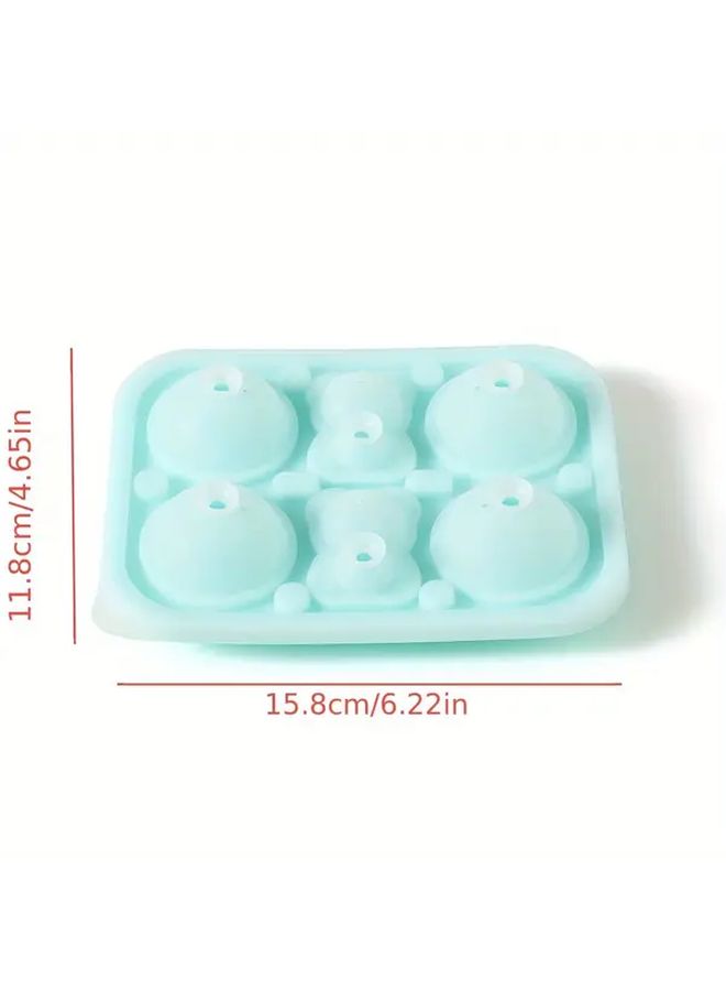 Blue Pink Food Grade Silicone Rose Flower Ice Cube Mold Reusable Non Toxic Ice Tray Easy Release Dishwasher Safe - Image 3