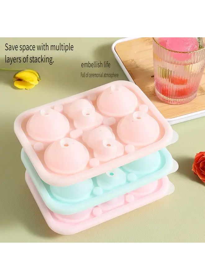 Blue Pink Food Grade Silicone Rose Flower Ice Cube Mold Reusable Non Toxic Ice Tray Easy Release Dishwasher Safe - Image 4