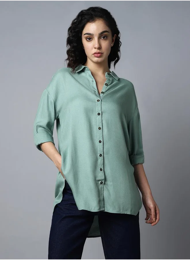 هاي ستار Solid Long Sleeves Regular Fit Shirt