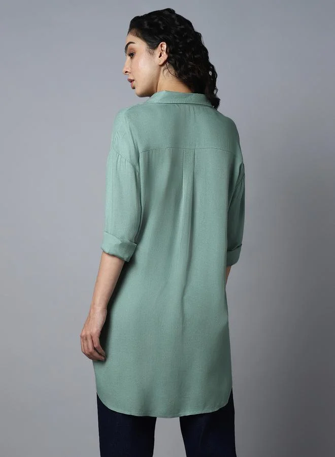 HIGH STAR Solid Long Sleeves Regular Fit Shirt by Styli