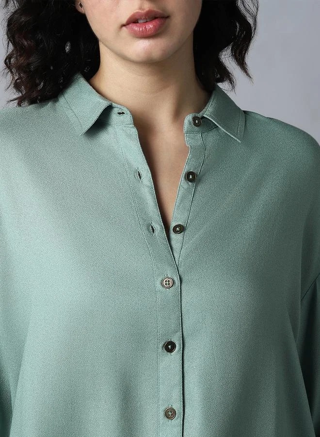 HIGH STAR Solid Long Sleeves Regular Fit Shirt by Styli