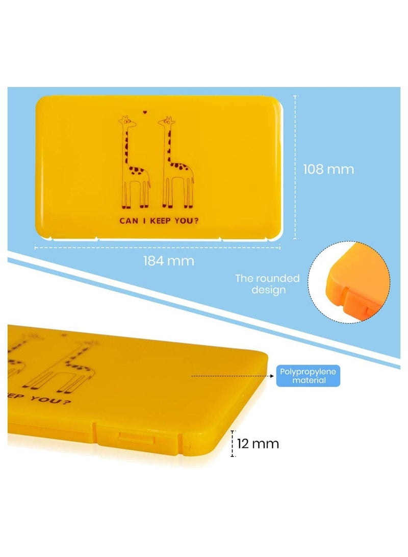 Y&D KASTWAVE 1 Pack Face Protector Storage Box, Portable Case Organizer Keeper Folder Containers, for Container Clip, Dustproof Box Pollution Prevention (Yellow) - Image 2