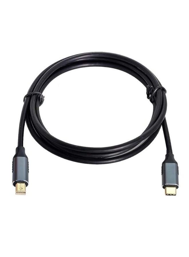 USB-C to Mini DisplayPort Cable – 4K UHD Video Adapter, 1.8m Durable Cable for Laptops and Monitors - Image 3