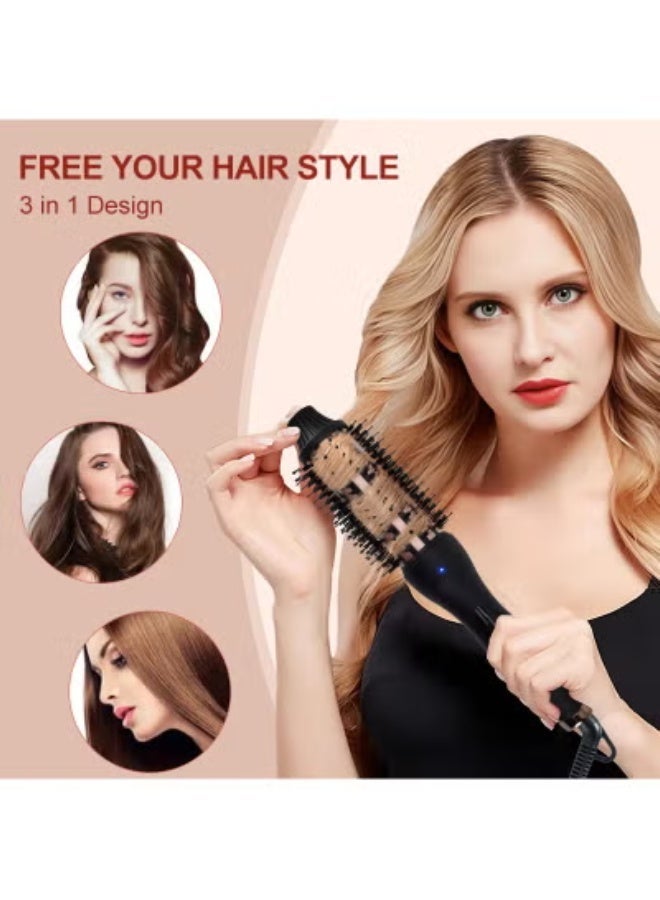 BESTIS Thermal Brush, 1.5 Inch Curling Iron for Long Dry Hair, Heated Round Brush, 30s Fast Heat for Perfect Straight Hair And Voluminous Curls, Anti-Scald Nylon Bristles - Image 2