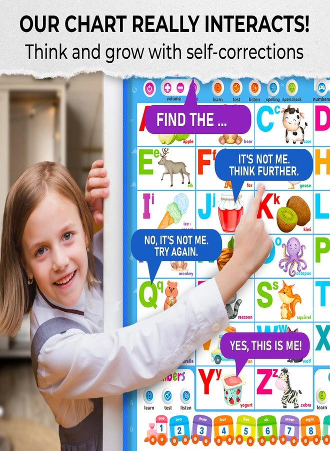 QUOKKA Educational Toys for Kids 5-7 Year Old - Vertical ABC Learning Wall Chart for Toddlers Age 3 4 6+ - Interactive Speech Therapy Poster Boy Girl - Autism Puzzle Game 8-10-12 - Image 4