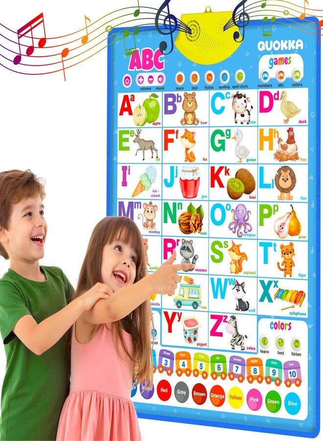QUOKKA Educational Toys for Kids 5-7 Year Old - Vertical ABC Learning Wall Chart for Toddlers Age 3 4 6+ - Interactive Speech Therapy Poster Boy Girl - Autism Puzzle Game 8-10-12 - Image 1