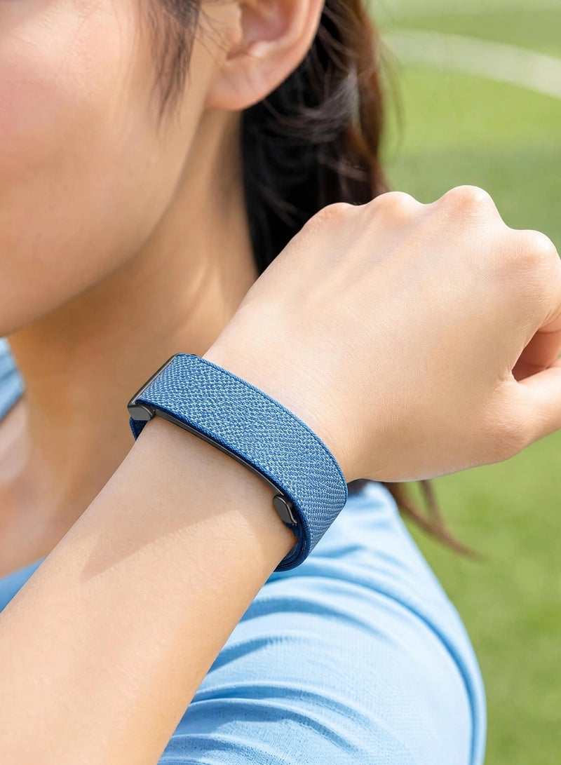 إس كولور سوار لـ Fitbit Air | سوار بديل من النايلون | سوار رياضي منسوج وقابل للتعديل والتهوية | سوار مضاد للتعرق لجهاز تتبع اللياقة Fitbit Air (الجهاز الحساس غير مضمن) - Image 5