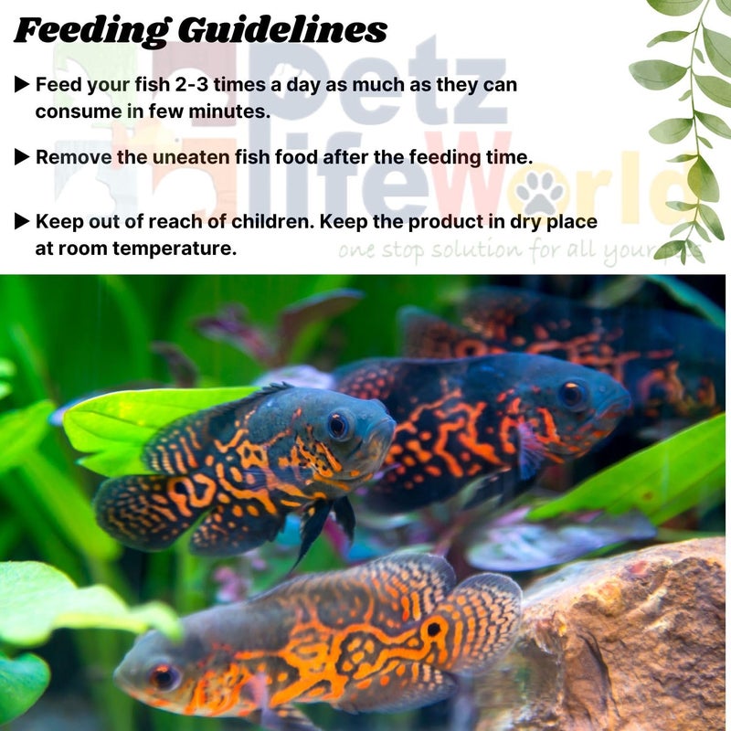 VAYINATO True Color Oscar Easy Digestible Fish Food,100G For Rapid Growth&Nature Color - Image 4