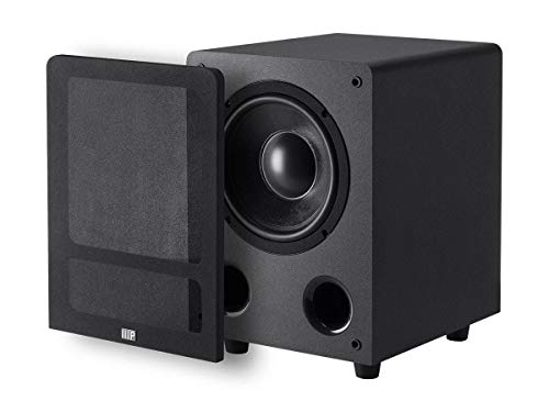 Monoprice Premium Select Subwoofer - 8-Inch Woofer, 200 Watt, 4 Ohm Nominal Impedance, Auto On/Off, Black - Image 1
