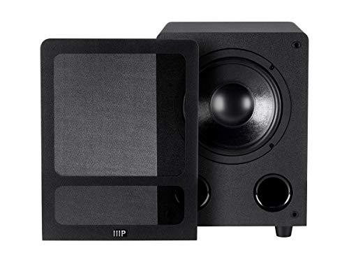 Monoprice Premium Select Subwoofer - 8-Inch Woofer, 200 Watt, 4 Ohm Nominal Impedance, Auto On/Off, Black - Image 2