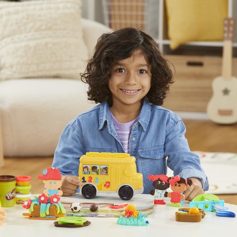 Play-Doh 0School Day Adventures Playset with Playmat, 15 Tools, 9 Colors, Preschool Toys for 3 Year Olds & Up - Image 5