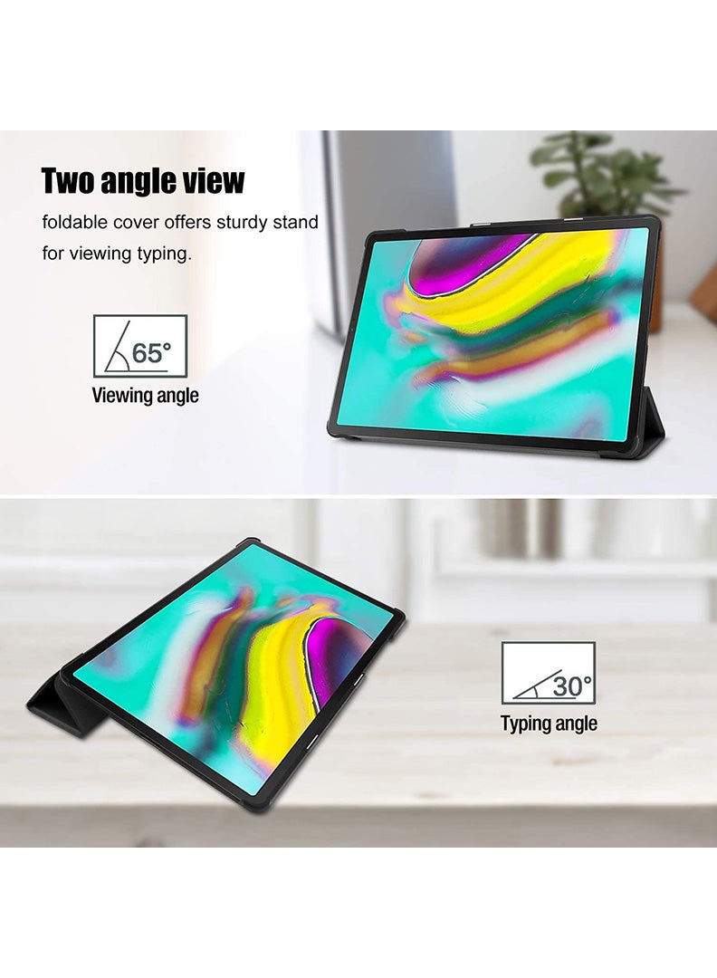 Theodor Protective Flip Case For Samsung Galaxy Tab S5e With Trifold Stand Auto Wake Sleep Shockproof Cover - Image 3