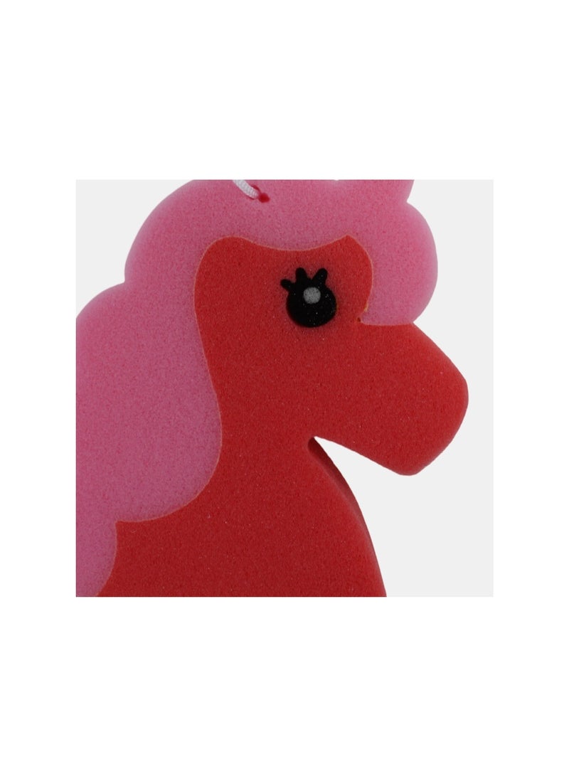 أشكال إسفنجية للاستحمام - وحيد القرن (أحمر ووردي) - Image 2