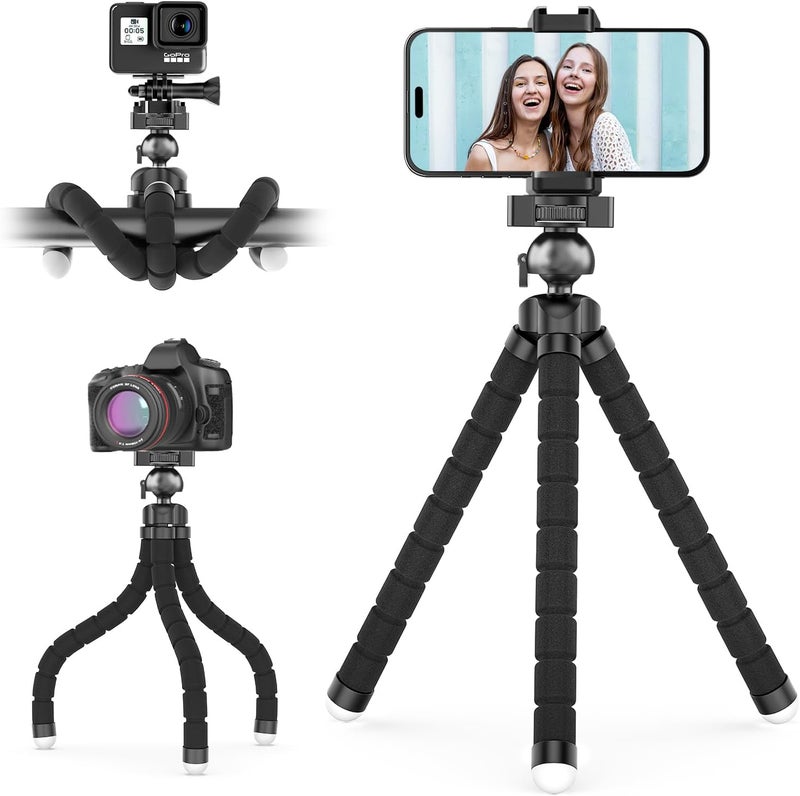 UBeesize Phone Tripod Pro S, Flexible Desk Stand with Wireless Remote, Mini Holder for Camera and GoPro - Image 1