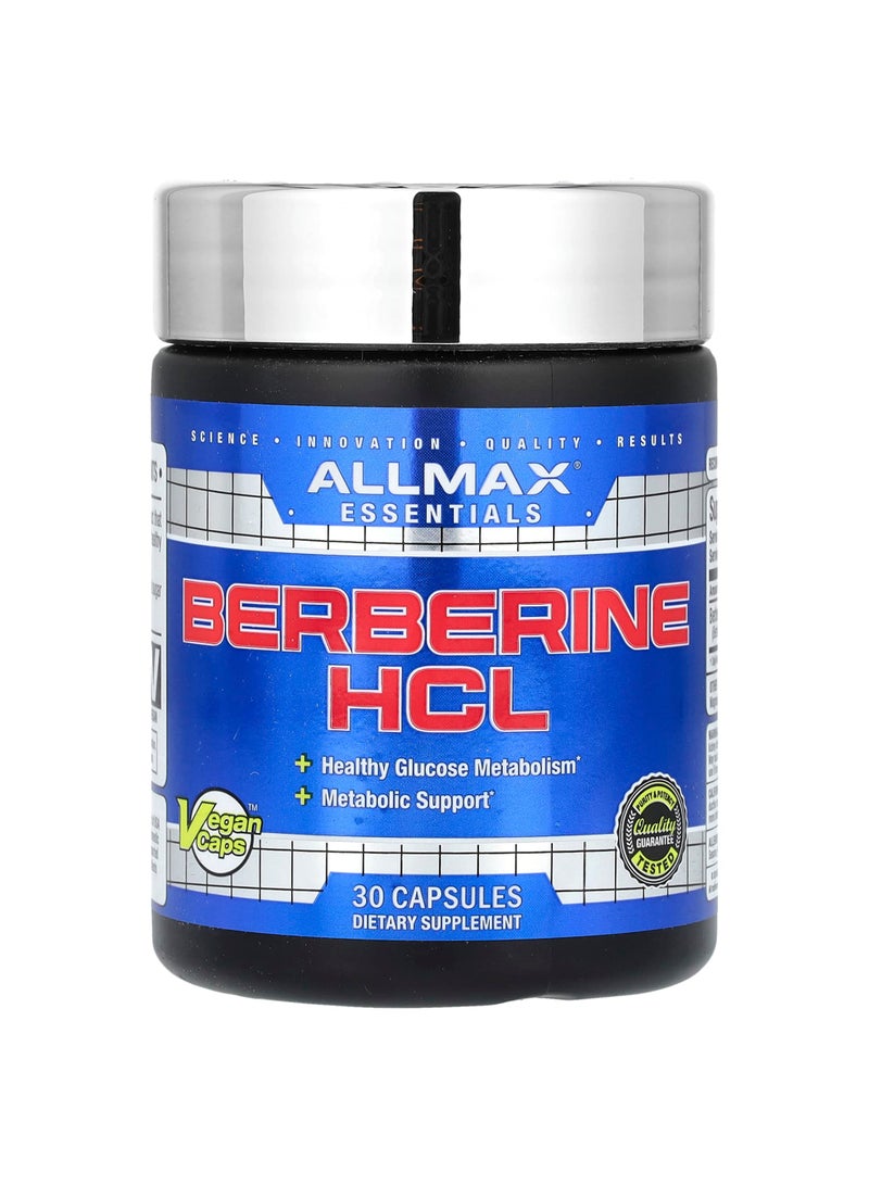 Allmax Essentials, Berberine HCL, 500 mg , 30 Vegan Capsules
