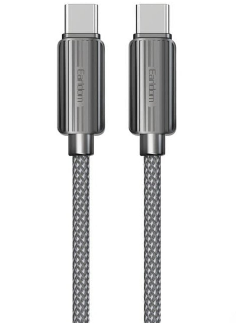 Earldom EC-194 60W Type-C to Type-C Cable, 3 Meters - Fast Charging and Data Transfer - Image 1
