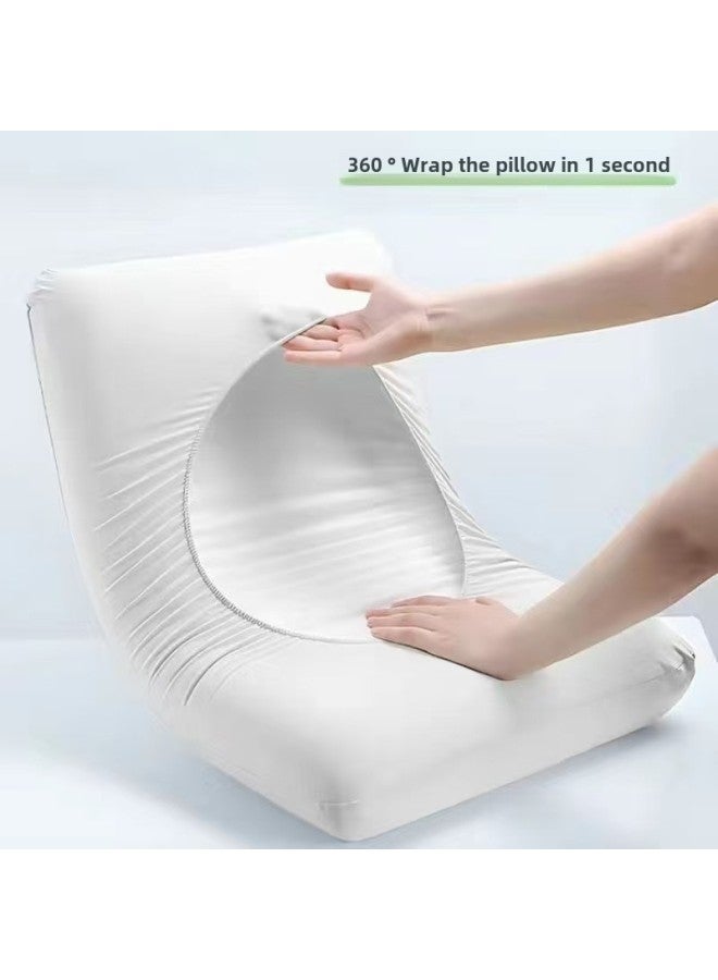 Disposable Pillowcase Thickened Non-woven Pillowcase Portable Travel Hotel Bedding Pillow Towel-Color:Pure White-Specifications:10 Pack - Image 1