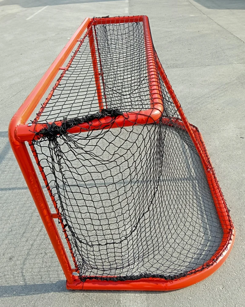 adelinspor Silver Ice Hockey Goal Net 1.2*1.8*1.0 M Black 2.2 mm Rope
