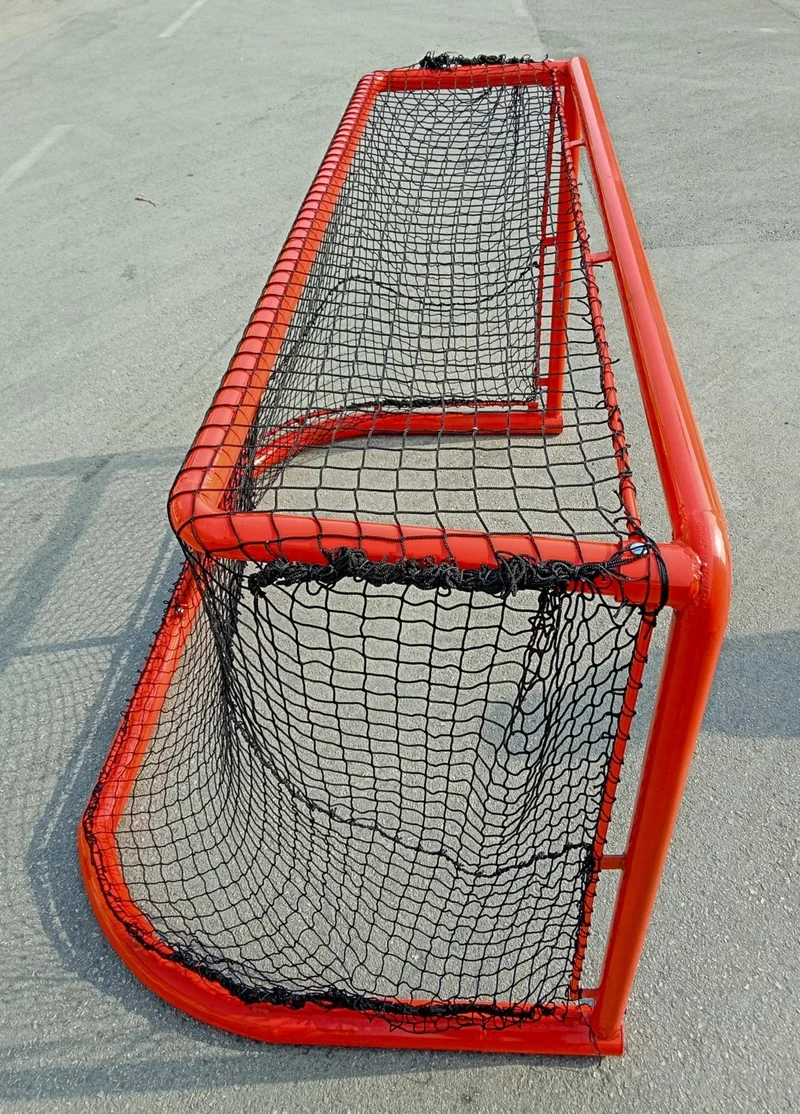 adelinspor Silver Ice Hockey Goal Net 1.2*1.8*1.0 M Black 2.2 mm Rope