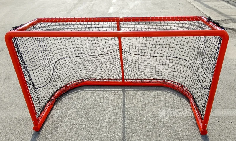 adelinspor Silver Ice Hockey Goal Net 1.2*1.8*1.0 M Black 2.2 mm Rope