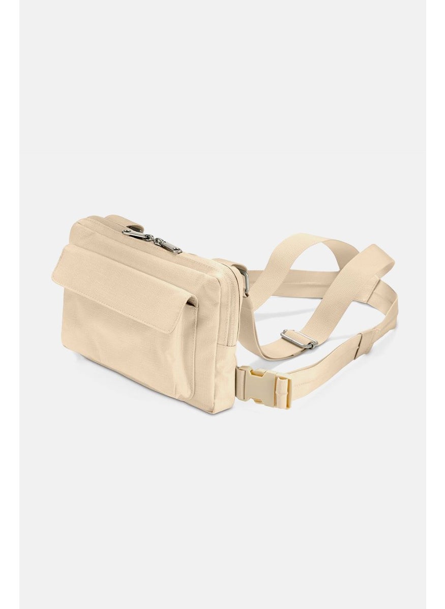 Tchibo Women Textured Backpack 25 L x 19 H x 5 W cm, Ivory  - Image 3