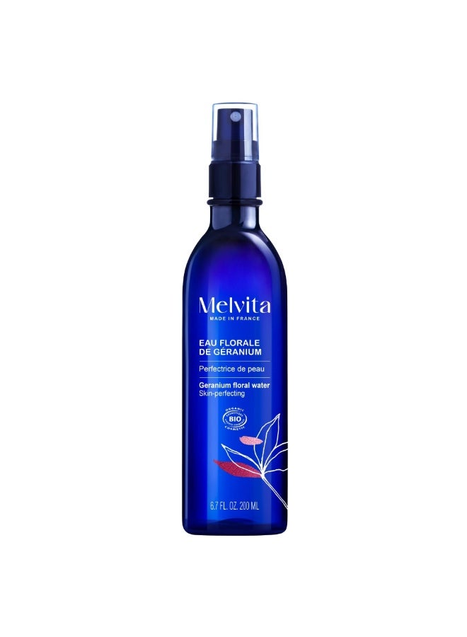 Melvita Organic Geranium Floral Water Spray Bottle 200 ml - Image 1