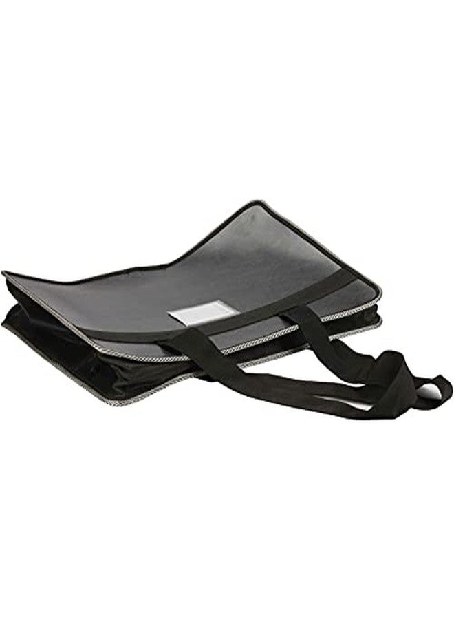 WORLDONE A3 (Bigger Size) | Faux Leather (PP) Portfolio Bag (50.5 * 35.5 cm) (Approx Double The Size of photocopy Paper Size) | for Artists, Architects, Designers | Black Color (Pack of 1) - Image 3