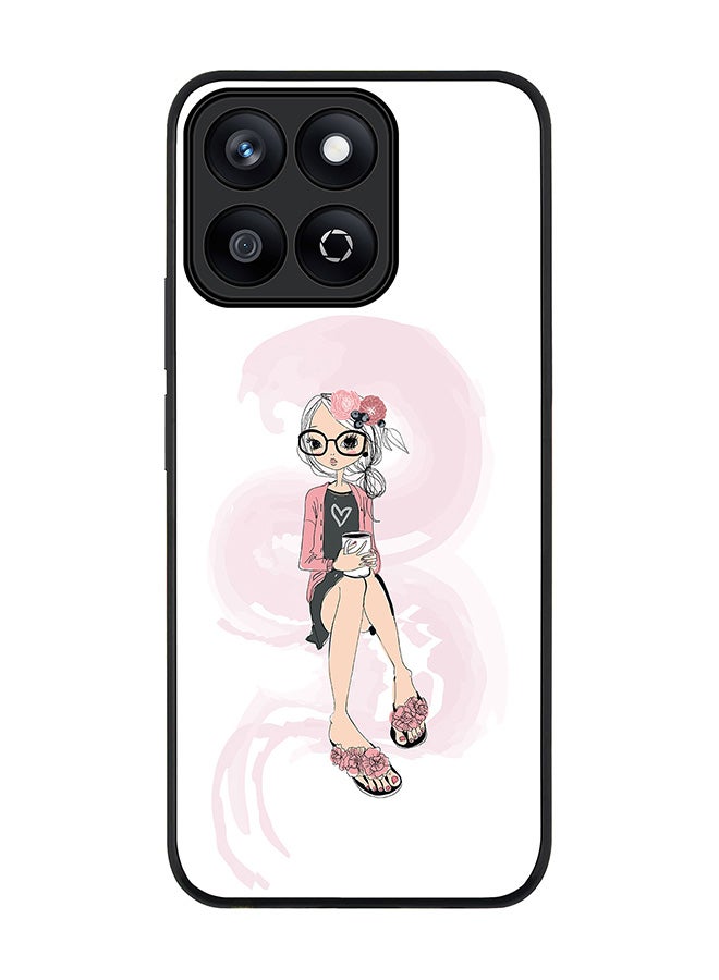 Stylizedd For Honor X7c 4G Case,Slim fit Camera Protection, Shockproof Thin Phone cover  - Nerdy Cute - Image 1