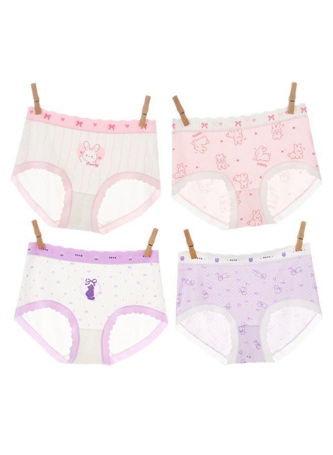 KUYING New Comfortable Skin friendly Breathable Underwear Set 0f 4