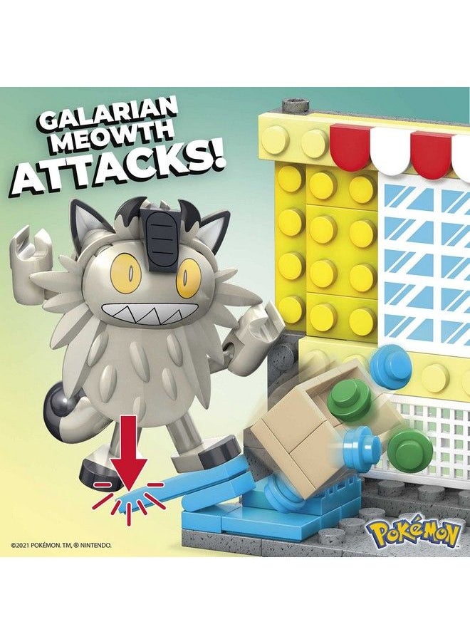 MEGA - Pokémon Action Figures Building Toy Collectible Toxel Vs. Galarian Meowth With Great Ball - Image 1