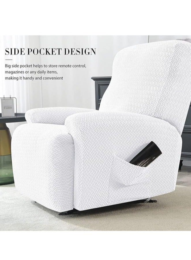 عام 4-قطعة كرسي تمتد أريكة الشريحة كرسي غطاء 1-مقاعد أريكة الغطاء الواقي الأثاث لينة الغطاء الواقي مع مرونة غطاء كرسي نمط الجاكار - Image 4