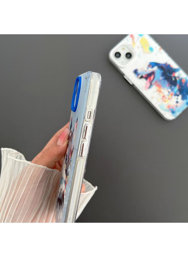 اس-توب جراب لهاتف iPhone 14 من مادة البولي يوريثين الحراري + جراب هاتف مطبوع عليه رسوم متحركة لحيوانات الجرافيتي - Image 5