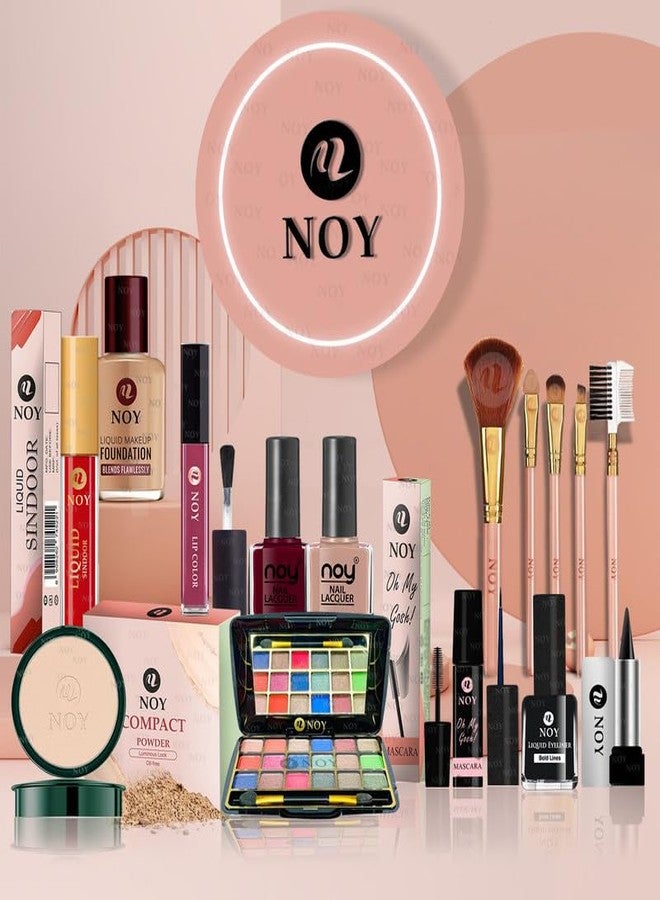 نوي مجموعة مكياج أنيقة من نوي إيليجانت إيدج، تمنحكِ إطلالة مصقولة وراقية تدوم طويلاً طوال اليوم وخفيفة الوزن، رقم 458 (عبوة من 15 قطعة). - Image 1