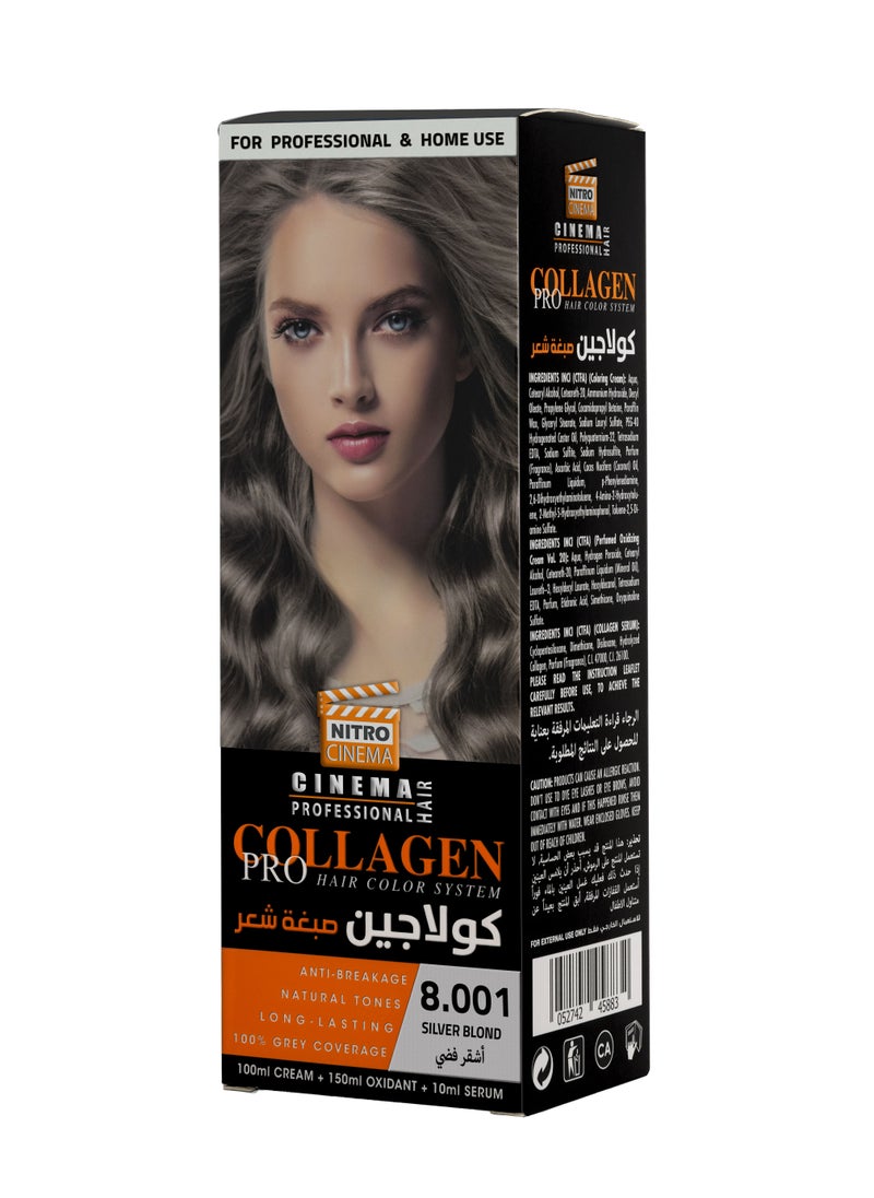 نيترو سينما  كولاجين صبغة شعر لون اشقر فضي8.001  - Image 1