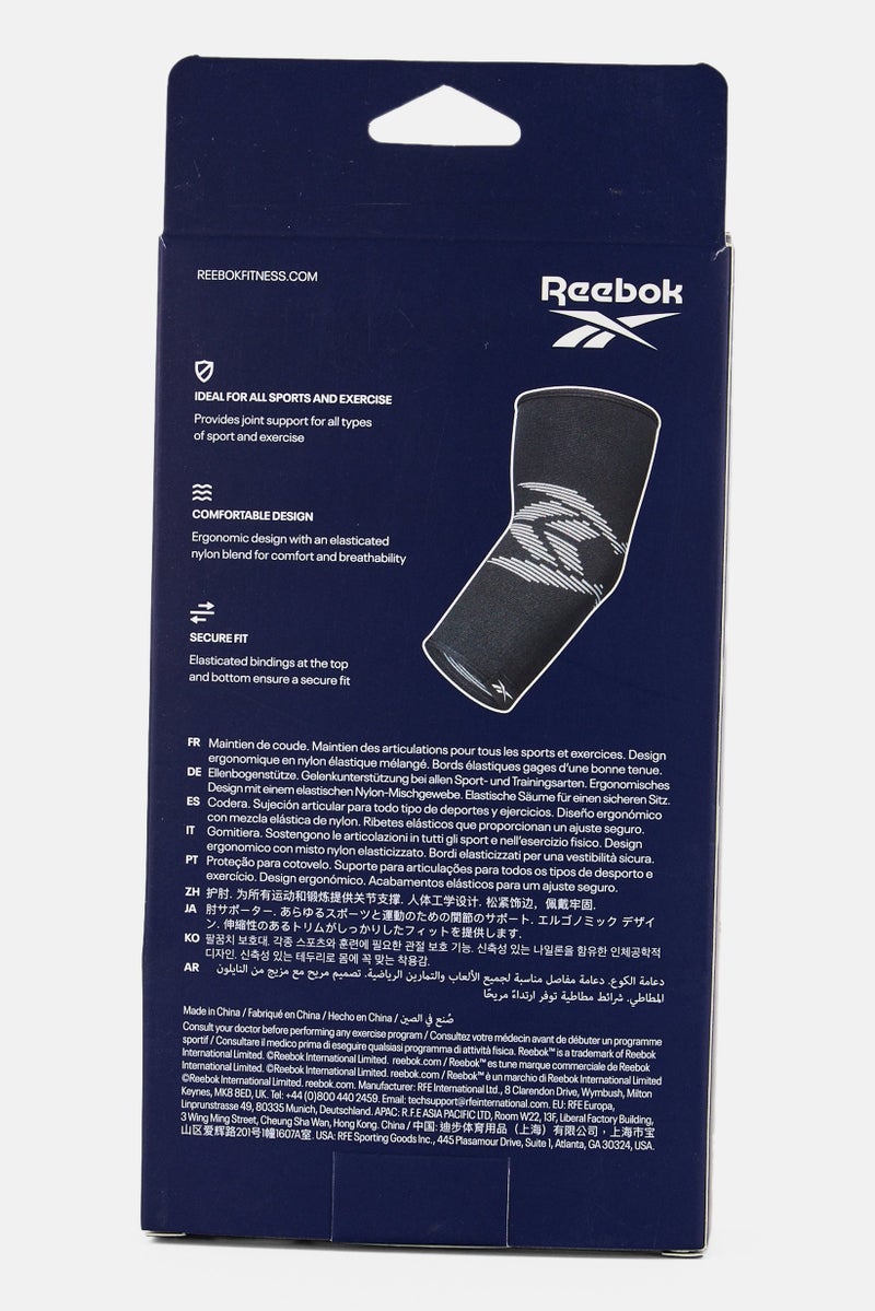 Reebok دعم الكوع للنساء بشعار العلامة التجارية، أسود - Image 4