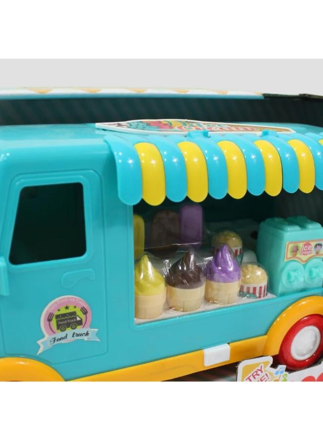 Kids' Fast Food Truck Playset – Pretend Play Toy with Music & Light - Image 3