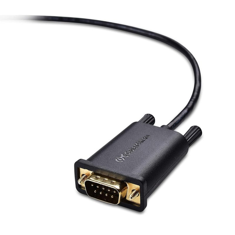CableMatters USB to Serial Adapter Male to Male Cable - 3ft, RS232 to USB2.0, USB to DB9 Cable, Supports Windows 11/10/8/7/Vista/XP, macOS 11.0 or Later, Black - Image 4