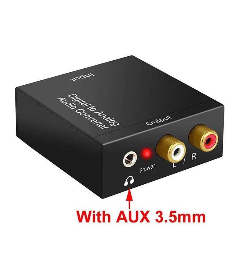 محول صوت رقمي بصري عالي الجودة من Toslink إلى تناظري مع مخرج RCA L R (ستيريو) ومحول DAC صوتي للتلفزيون ومكبر الصوت HW 01DA Pro - Image 4