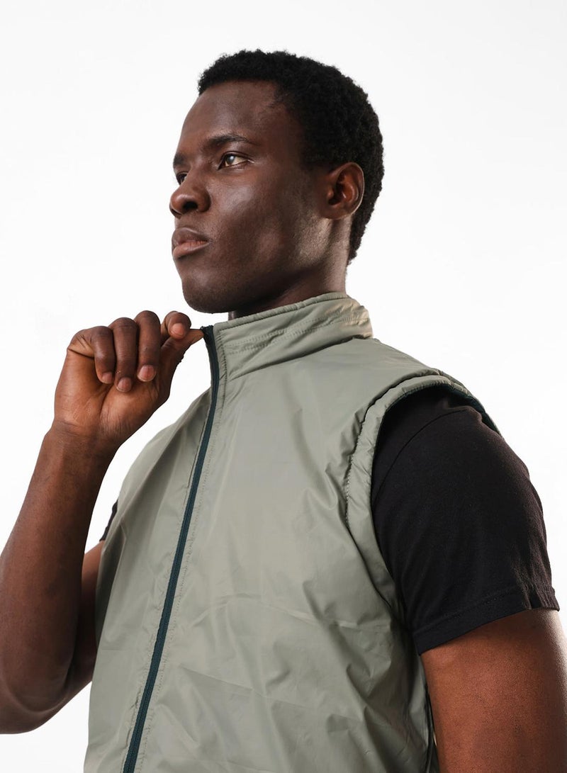 Dennis Lingo Men's Petrol & Mint Green 100% Polyester Gilet Regular Fit Jacket - Image 5