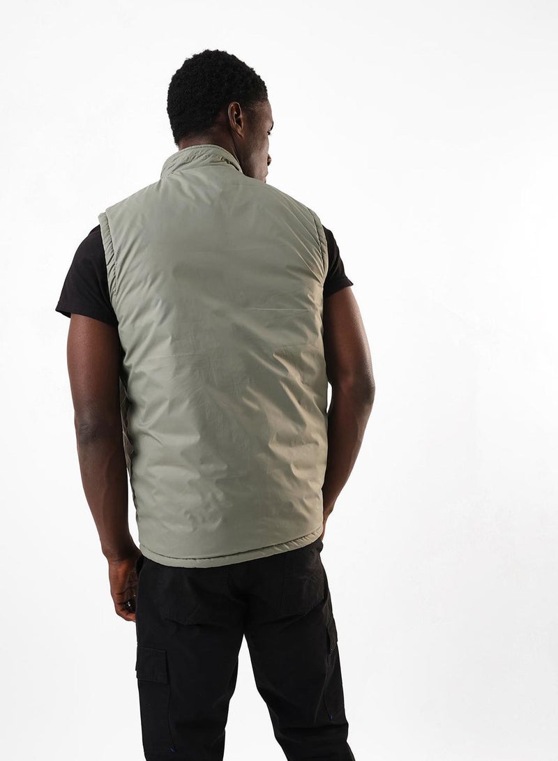 Dennis Lingo Men's Petrol & Mint Green 100% Polyester Gilet Regular Fit Jacket - Image 4