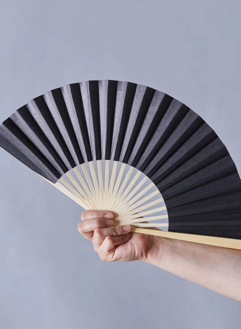 AURORA Black Hand Fan