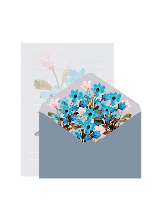 Glow Wedding Envelope Invitation Letter A5 Handwritten Love Letter Letter Paper Warm Spring Blooming Envelope Letter Paper Set Contains 2 Envelopes 4 Letter Paper - Image 1