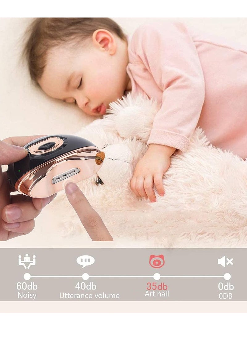 SOLARAE Electric Nail Clipper Baby Nail Trimmer Electric Nail Files Safe Automatic Nail File Quickly Trim for Newborn Infant Toddler Kids - Image 2