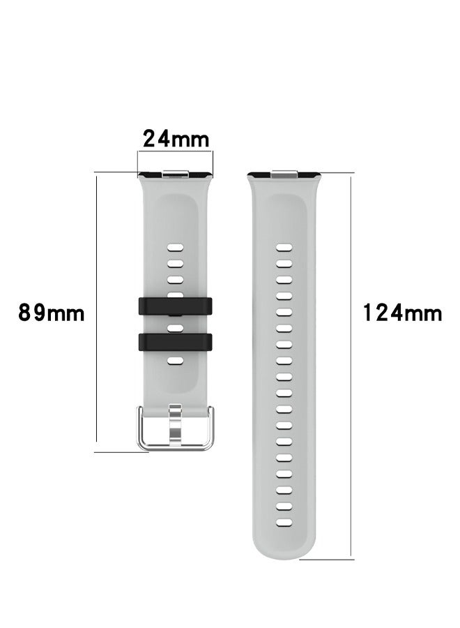 NeoFit Silicone Two-tone Color Combination Band Applicable to Huawei Watch Fit 5/Fit 5 Pro/ Fit 4/Fit 4 Pro/Fit 3 Soft Replacement Strap Compatible with Huawei Fit 3 Watch Bands - Image 4