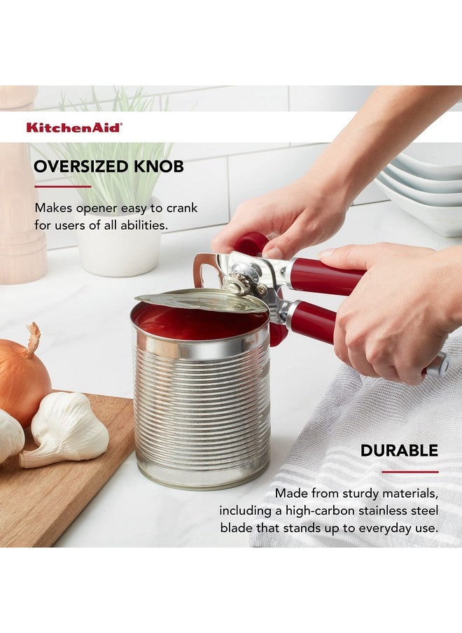 KitchenAid KitchenAid Classic Multifunction Can Opener and Bottle Opener Easy to Use, Razor Sharp Stainless Steel Cutting Wheel, Soft Ergonomic Handles, Empire Red  - Image 4